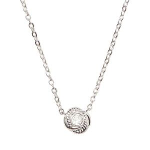 KATE SPADE • Infinity And Beyond Knot Pendant Silver Necklace
